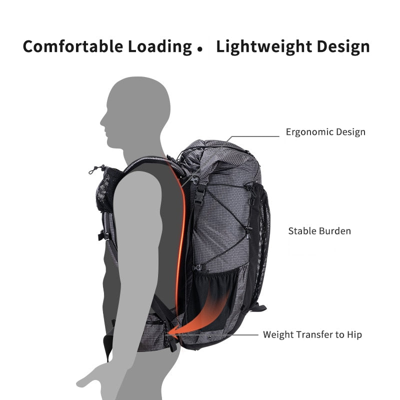 Naturehike Outdoor Bag 60L Waterproof Climbing Backpack High Capacity Sports Bag Men/Women Ultralight Hiking Travel Backpack