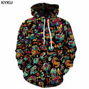 3D Hoodies Psychedelic Sweatshirts Männer Element mit Kapuze Casual Abstract Hoody Anime Graffiti Hoodie Print Lustiger 3D-Druck