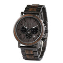 BOBOBIRD Herrenuhr Holz Herren Armbanduhren Leuchtgriff Chronograph Uhr relogio masculino In Geschenkbox