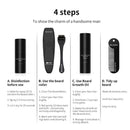 4 teile/satz Bartwachstumsset Männer Haarwachstumsverstärker Set Bartwachstum Ätherisches Öl Gesichtsbartpflegeset Bestes Geschenk für Männer