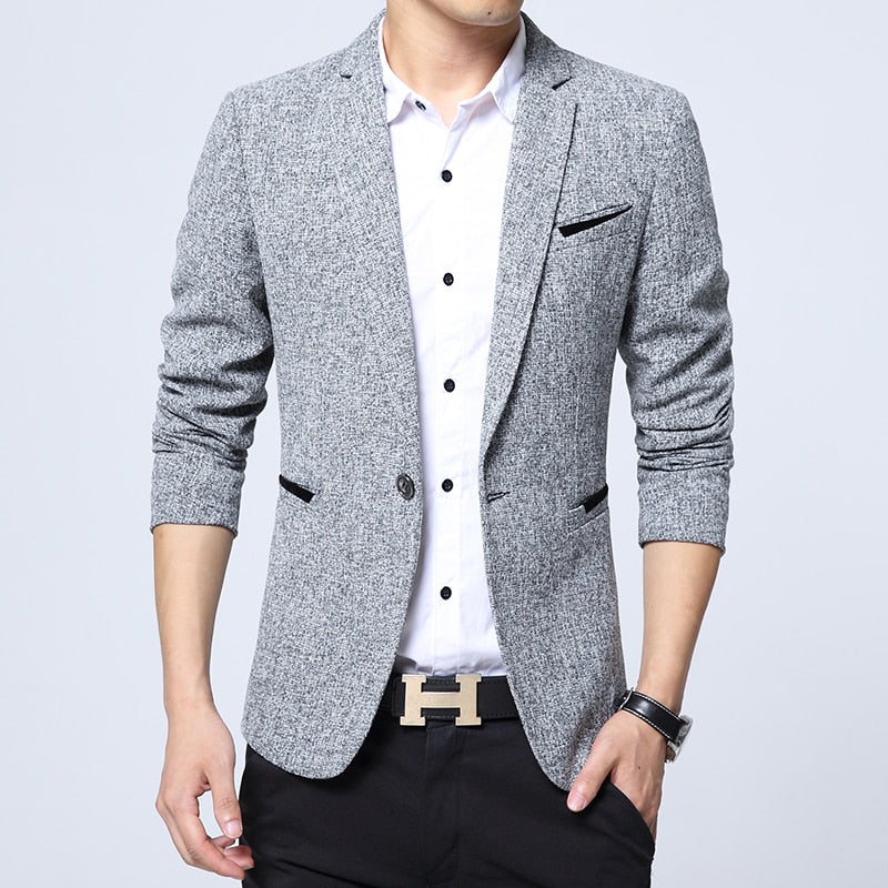 2022 Herren Casual Anzug Herren Formal Business Fashion Blazer Herren Anzug One Button Revers Casual Langarm Slim Fit Blazer M-3XL