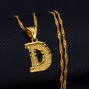 Anniyo AZ Kleinbuchstaben Halsketten Frauen/Mädchen Goldfarbe Anfangsanhänger Dünne Kette Englischer Buchstabe Schmuck Alphabet Geschenk