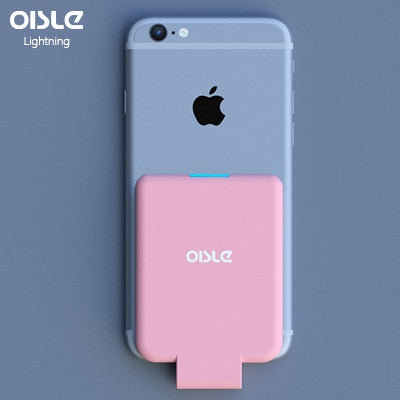 OISLE Mini Back clip battery For iPhone 12 11 X 7 8 6 Plus SE XS MAX XR SE2 Slim Backup External Battery Charger Case Power Bank