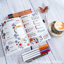 BUKE Dotted Journal Dot Grid Notebook Sketcbook - PU Leather, 160gsm Thick Paper, Inner Pocket, Elastic Closure, Pen Holder