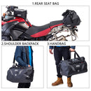 Wasserdichte Motorrad-Hecktasche Reise-Trockentasche OSAH DRYPAK Moto 40/60 Liter Motorrad-Gepäck-Rucksack Motorrad-Sitztasche
