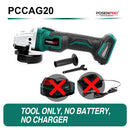 20 V kabelloser elektrischer bürstenloser Winkelschleifer Lithium-Ionen-Schleifmaschine Elektroschleifer Polierschneiden Elektrowerkzeuge