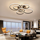 NEO Gleam Moderne LED-Deckenleuchten Lampe New RC Dimmable APP Circle Rings Designer für Wohnzimmer Schlafzimmer Deckenleuchten
