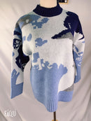 2021 Frauen Pullover Pullover Weibliche Stricken Overszie Langarm Lose Elegante Gestrickte Dicke Oberbekleidung Damen Winter Pullover