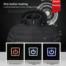 Männer 9 Bereiche Beheizte Jacke USB Winter Outdoor Elektrische Heizjacken Warm Sprots Thermomantel Kleidung Beheizbare Baumwolljacke