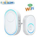 Intelligente drahtlose Türklingel Startseite Willkommen Türklingel Wasserdicht 300 m Remote Smart Door Bell Chime EU UK US Plug Optional