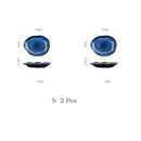 KINGLANG 1/2/4-teilige nordische Keramik-Nahrungsmittelteller, Haushaltskeramik, unregelmäßige Teller, Salatteller, Geschirr