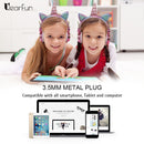 Niedliche Einhorn-Kopfhörer 3D-Stereo-Musik Kinderkopfhörer mit Mikrofon Mädchen-Handy Kinder-Headset mit Kabel Gamer-Geschenk