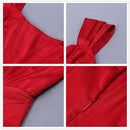 2021 Neue Frauen Kleid Sexy Elegante Sommer Herbst Party Abendkleider Bodycon Slash Sleeve Kleidung