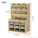2021 Creative Multi-function Wooden Desktop Pen Holder Office School Stationery Storage Stand Case Desk Pen Pencil Organizer