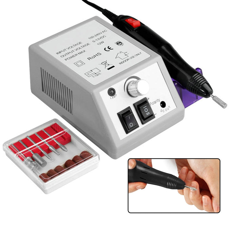 Professional Manicure Machine Sets Electric Nail Drill Bits Mill Cutter Nail Art Sanding File Gel Cuticle Remover Ceramic Cutter