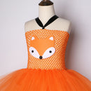 Orange Fuchs Mädchen TuTu Kleid Kinder Tier Kostüm Cartoon Kinder Geburtstag Kleider für Baby Mädchen Halloween Cosplay Kostüme Niedlich
