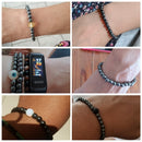 Pulsera de terapia magnética para pérdida de peso, pulsera de hematita con cuentas de 6mm para el cuidado de la salud, pulsera de piedra lunar Natural, pulsera de joyería