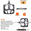 Neue CNC-Aluminiumlegierung versiegelt 3 Lager Anti-Rutsch-Fahrradpedale Flachfuß Ultraleicht Mountainbike Pedale MTB Fahrradteile