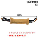 Dog Biting Pillow Tug Stick Hemp Training Chewing Durable Linen Molar Clean Teeth Interactive Toys Outdoor 2 Rope Pets Supplies