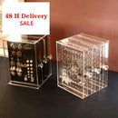 Transparent Schmuck Aufbewahrungsbox Ohrring Display Ständer Aufbewahrungsbox Organizer Schublade Lagerregal Halskette Schmuck Vitrine