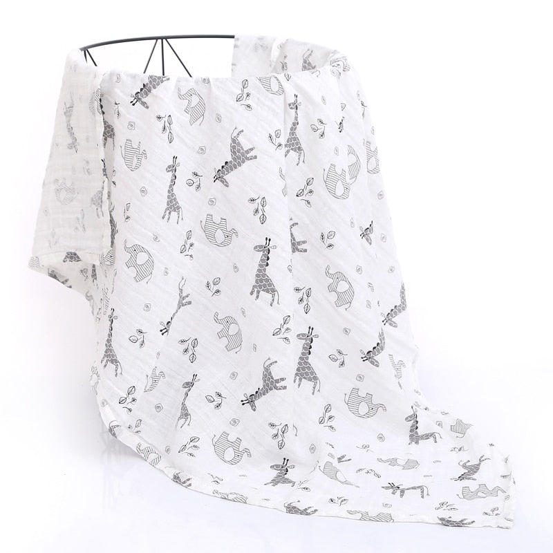 120X110cm Baby Blankets Newborn Swaddle Wrap Blankets Cotton Infant Muslin Diaper Cloth Blanket Towel