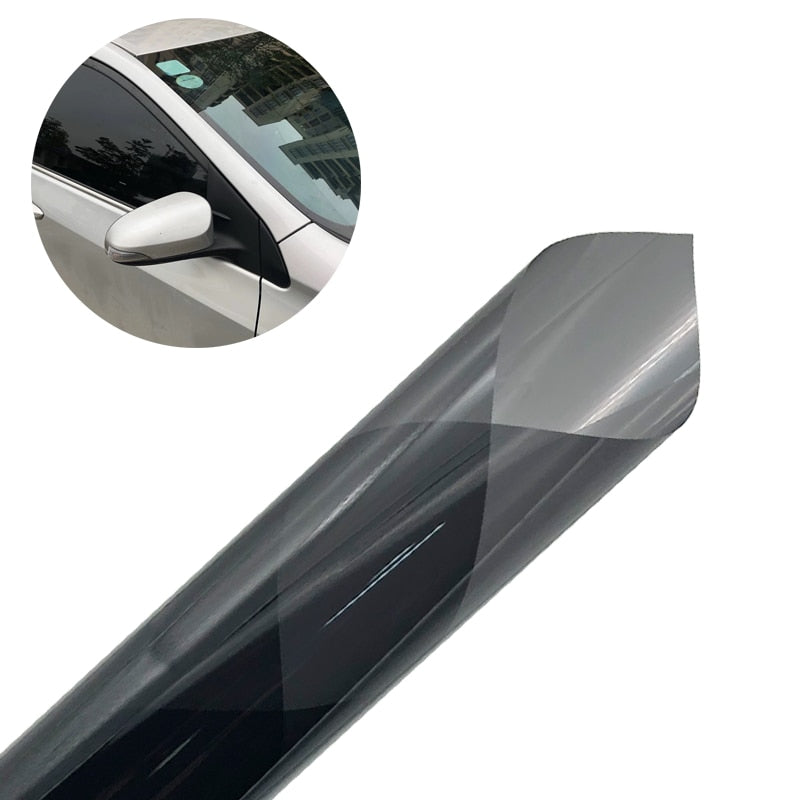 300 cm x 50 cm Schwarz Autofensterfolien Tönungsfolie Rolle Auto Auto Home Fensterglas Sommer Solar UV Schutz Aufkleber Filme