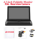 4,3 '' HD faltbarer Auto-Rückfahrmonitor, der LCD-TFT-Display Nachtsicht-Rückfahrkamera PAIL / NTSC für Fahrzeuge umkehrt