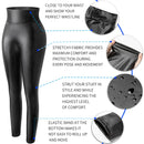 Kunstleder-Leggings mit hoher Taille für Damen, nicht durchsichtig, dicke PU-Leggings, Hüft-Push-Up, dünne Hose, Fitness-Höschen, Po-Heber