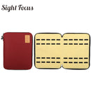 Sight Focus Uhren-Organizer-Box aus Filz mit 40 Fächern, Grau, Uhren-Aufbewahrungstasche, doppellagige Uhrenarmband-Organizer-Halterungstasche