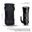 JJC-bolsa y cinturón para lentes de cámara, estuche impermeable para lentes, bolsa de almacenamiento para Canon, Nikon, Sony, Fujifilm, DSLR, mochila, accesorios de fotografía