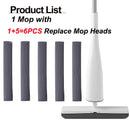 Eyliden Mop180 Grad selbstwringender Mop Squeeze Mop mit PVA-Schwamm-Moppköpfen Bodenwaschmop für Haushaltsreinigungswerkzeuge