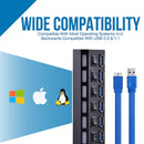 USB HUB 3.0 4 7 Port USB Multi Splitter mit Netzschalter Netzteil Adapter für Macbook PC Computer Laptops Notebook Zubehör