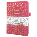 BUKE Dotted Journal Dot Grid Notebook Sketcbook - PU Leather, 160gsm Thick Paper, Inner Pocket, Elastic Closure, Pen Holder