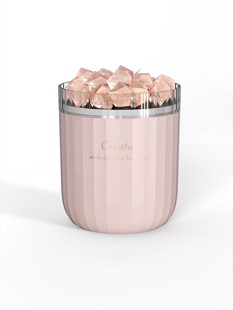 Tragbarer Kristall-Aromatherapie-Luftbefeuchter, USB-Wireless-Aroma-Diffusor für ätherische Öle, Luftbefeuchter mit Atmosphärenlampe für zu Hause