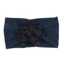 Nishine Weiches Stretch-Satin-Rosen-Blumen-Baby-Stirnband, Neugeborene, Knoten, breite Nylon-Kopftücher, Turban, Mädchen, Kopfbedeckung, Kinder-Foto-Requisiten