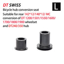DT SWISS FreeHub dt240 350 1700 Kappen MTB Fahrradnaben Konverter Mountainbike Endadapter QR oder THRU Adapter HG/XD/MS BOOST