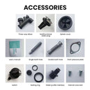 Triturador de basura de alimentación continua MIUI con reducción de sonido, triturador de desperdicios de alimentos de 1/2 HP con sistema de molienda de acero inoxidable