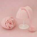 Weiche Baby-Foto-Wraps mit Hut 2er-Set Neugeborenen-Jungen-Mädchen-Fotografie-Wickeldecke-Kind-Bild-Requisiten-Zubehör