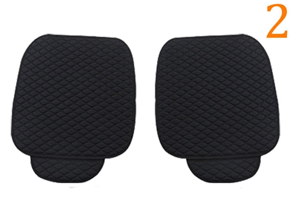 Funda protectora de verano para asiento de coche, cojín de asiento de lino para respaldo delantero y trasero de lino automático, almohadilla para Interior automotriz, camión, Suv, furgoneta