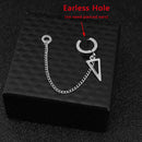 Edelstahl-Ohrringe Anti-verlorener Ohrclip Drahtlose Bluetooth-Kopfhörerhalter Zubehör Frauen Männer Ohrringe für Airpods