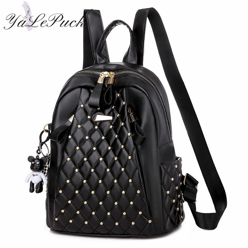 Mochila Vintage para mujer, mochila de cuero de alta calidad, mochila de viaje para mujer, bolsos de hombro, mochilas escolares, mochila femenina