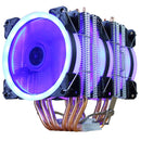 CPU-Kühler Hohe Qualität 6 Heatpipes Dual-Tower-Kühlung 9 cm RGB-Lüfter LED-Lüfterunterstützung 3 Lüfter 3-poliger CPU-Lüfter für AMD und Intel