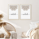 Bohemian Ausatmen Einatmen Mandala Achtsamkeit Zen Wand Kunstdruck Poster Bild Leinwand Malerei Yoga Zimmer Wohnzimmer Wohnkultur