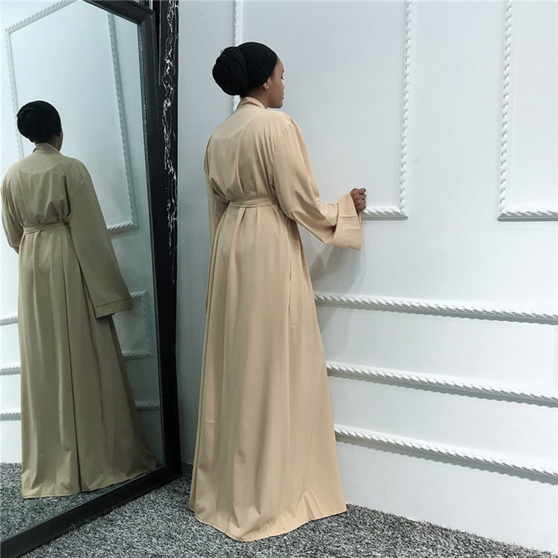 Plain Abaya Dubai Kimono Cardigan Turkey Hijab Muslim Dress African Dresses Abayas For Women Kaftan Dubai Caftan Islam Clothing