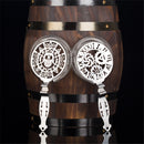 Totenkopf und mechanische Uhr Bar Sieb gefedert Cocktailsieb Edelstahl Deluxe Sieb Bar Werkzeuge