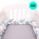 4M Baby Bett Stoßschutz Infant Wiege Kissen Kissen Zopf Knoten Stoßstange Krippe Stoßstange Tour De Lit Bebe Tresse Raumdekoration