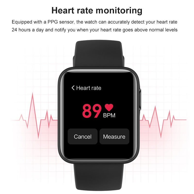 Xiaomi Mi Watch Lite Bluetooth Smart Watch GPS 5ATM Waterproof SmartWatch Fitness Heart Rate Monitor mi band Global Version