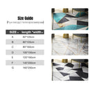 Geometrischer Teppich für Wohnzimmer, Samtteppich, Kinderschlafzimmer, Bettvorleger, weich, quadratisch, flauschig, Heimsofa, Tischdekoration, Matte