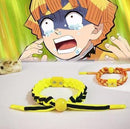1 Pcs Cartoon Demon Slayer Kimetsu No Yaiba Bracelet Figure Kamado Tanjirou Nezuko Zenitsu Bangle Wristband Figure Toys Gift