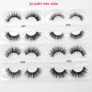 30 Paar/Pack Visofree Lashes 3D-Nerzwimpern Full Strip Lashes Handmade Premium Nerzhaar Mehrzweck-Falsche Wimpern Make-up